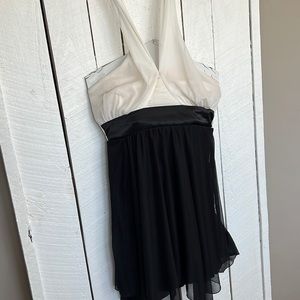 White and Black Short Dress